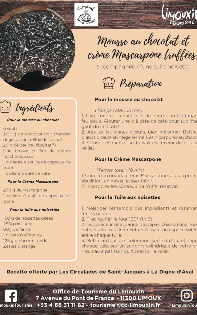 Ot Du Limouxin Fiche Recette Mousse Au Chocolat Truffée 2019